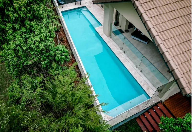 Pool structural engineering design — concrete lap pool engineered for Central Coast soil conditions